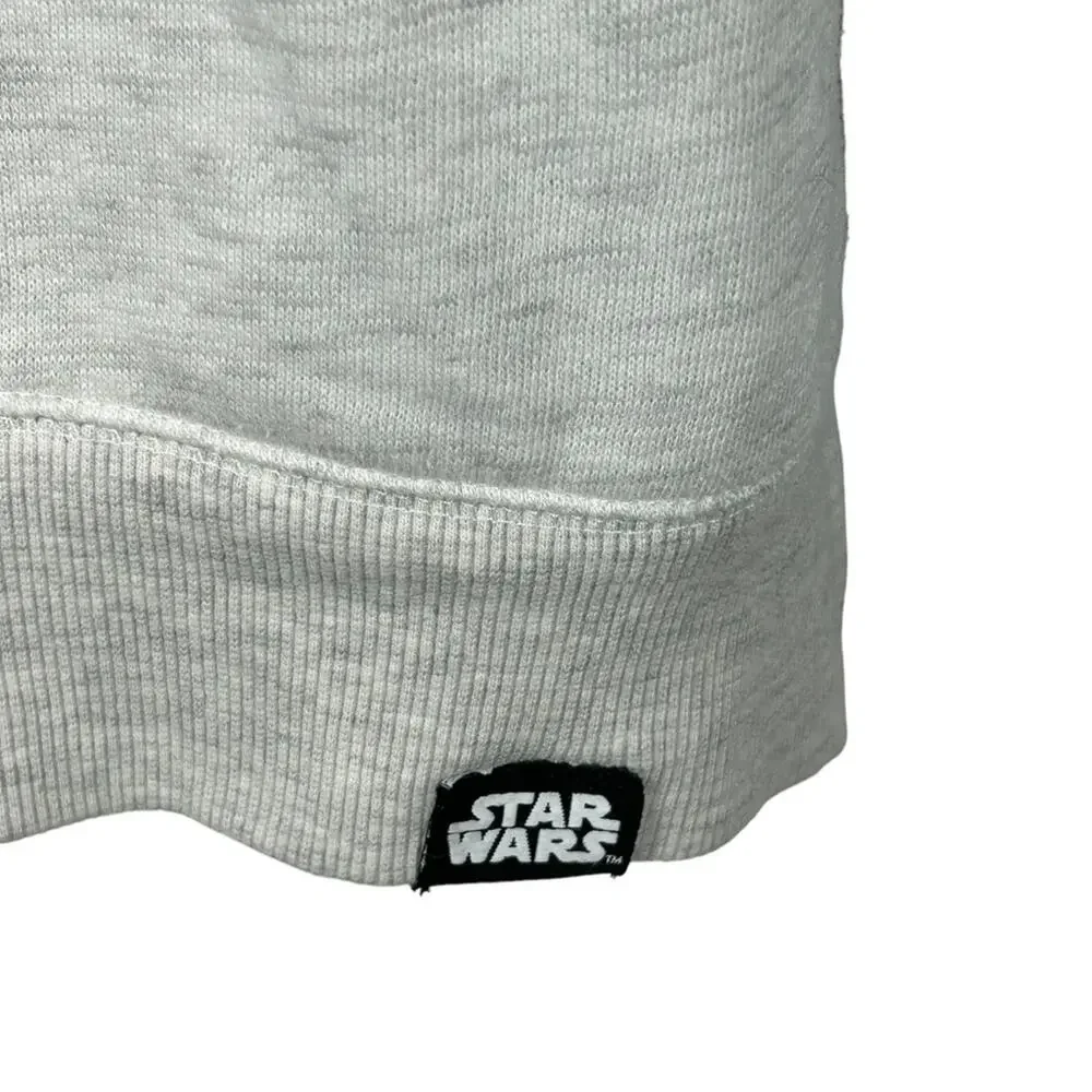Pull&Bear Star Wars Graphic Sweatshirt XL Gray Oversized Crewneck Disney Logo